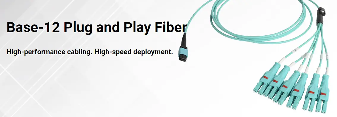 Base 12 plug and play fiber